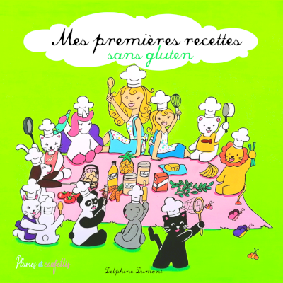 Livre de recettes SANS GLUTEN illustré par Delphine Dumont Couverture du livre